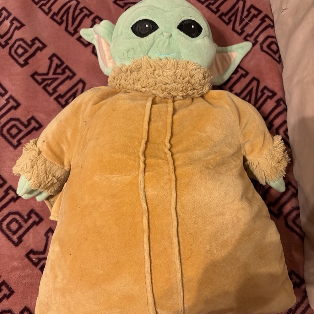 Green and Tan Plush Toy